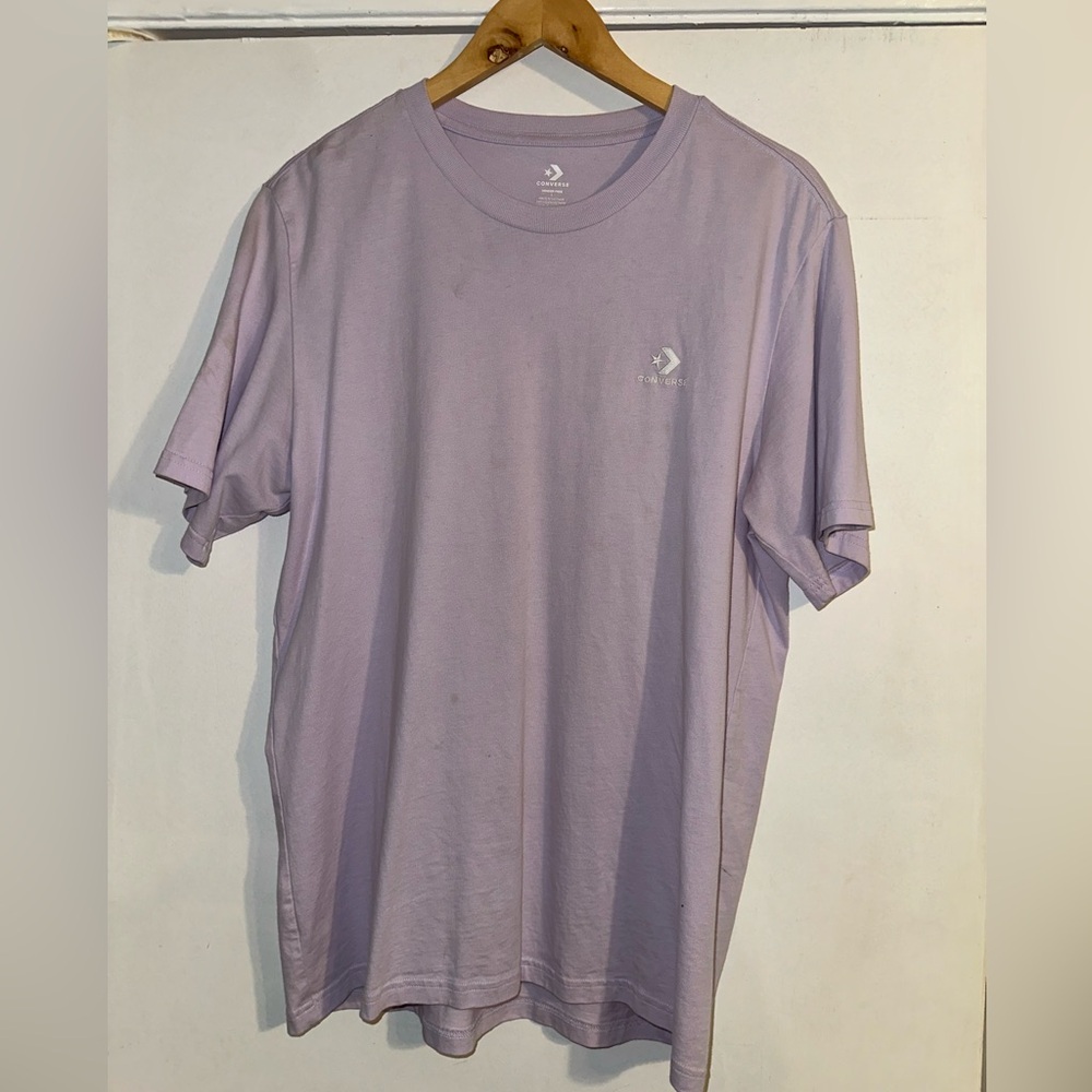 Converse T-shirt, Size Large, hardly worn, small stain on the left sleeve